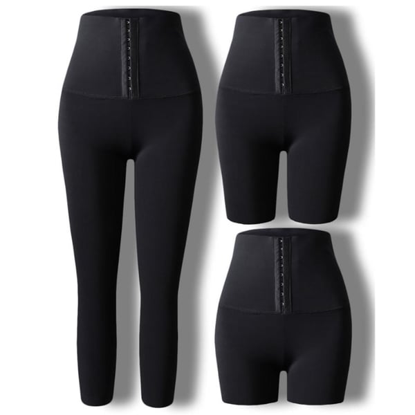 Bekväma Yogashort Yogabyxor Tränings Leggings Flera Längder