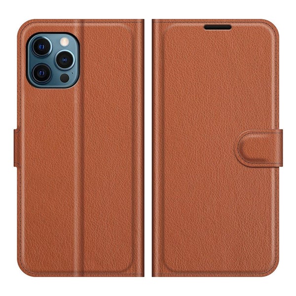 iPhone 12 Pro Max - Elegant Genomtänkt Plånboksfodral
