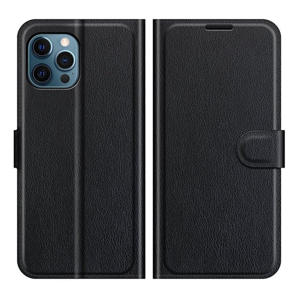 iPhone 12 Pro Max - Elegant Genomtänkt Plånboksfodral
