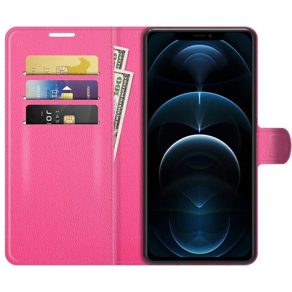 iPhone 12 Pro Max - Elegant Genomtänkt Plånboksfodral