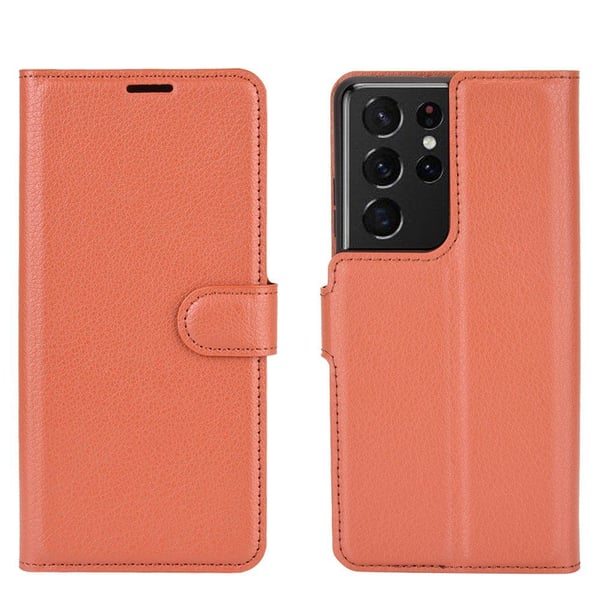 Samsung Galaxy S21 Ultra - Skyddande Stilrent Plånboksfodral