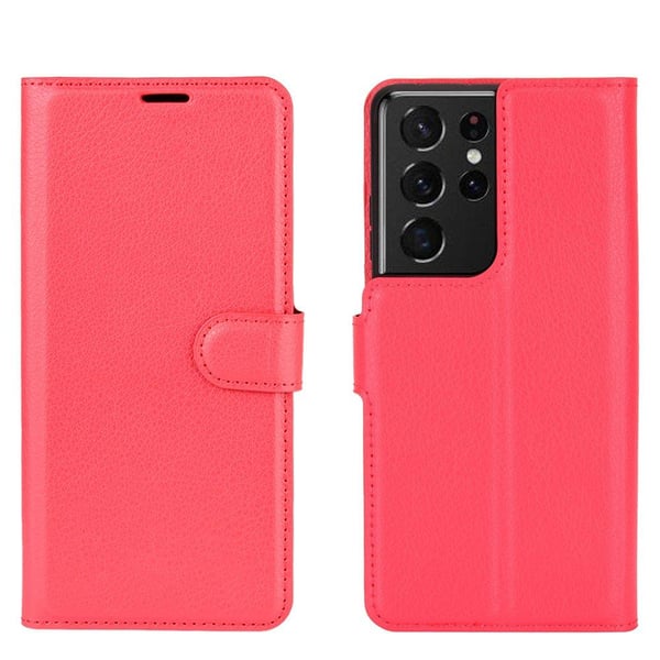 Samsung Galaxy S21 Ultra - Skyddande Stilrent Plånboksfodral