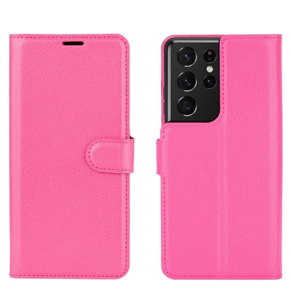 Samsung Galaxy S21 Ultra - Skyddande Stilrent Plånboksfodral