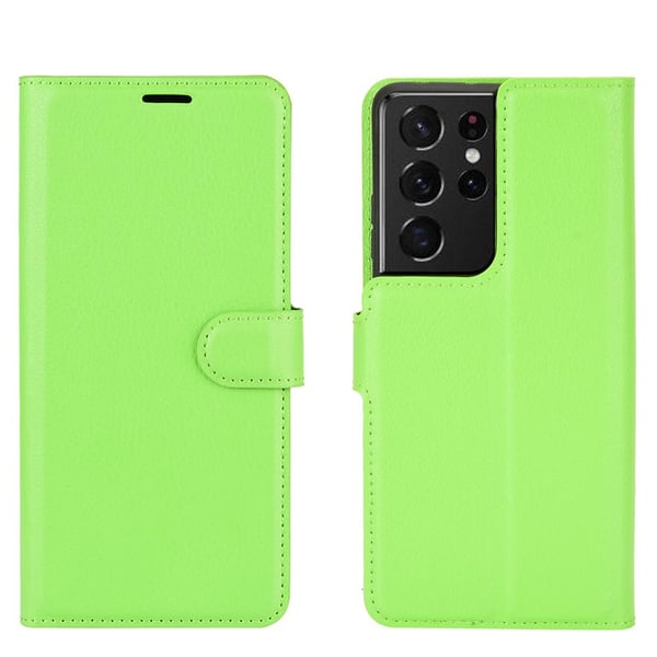 Samsung Galaxy S21 Ultra - Skyddande Stilrent Plånboksfodral