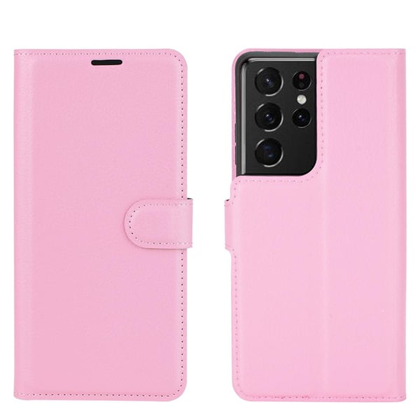 Samsung Galaxy S21 Ultra - Skyddande Stilrent Plånboksfodral
