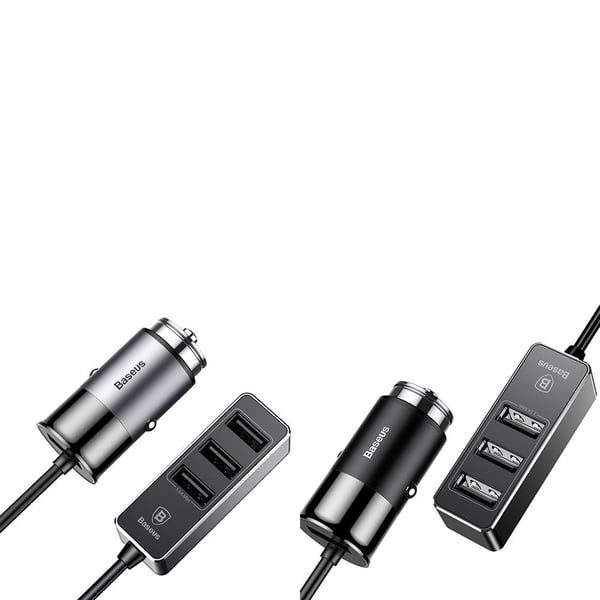 Baseus Kraftfulla Praktiskt 3-USB Port Billaddare