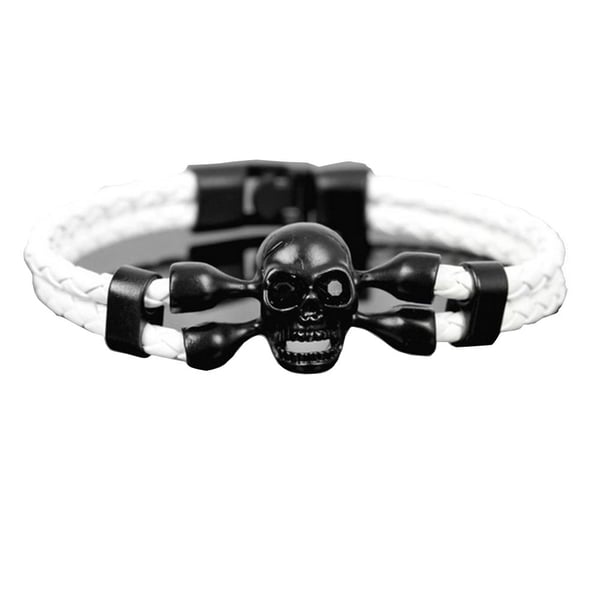 Stilrent Rockigt Döskalle Skull Armband