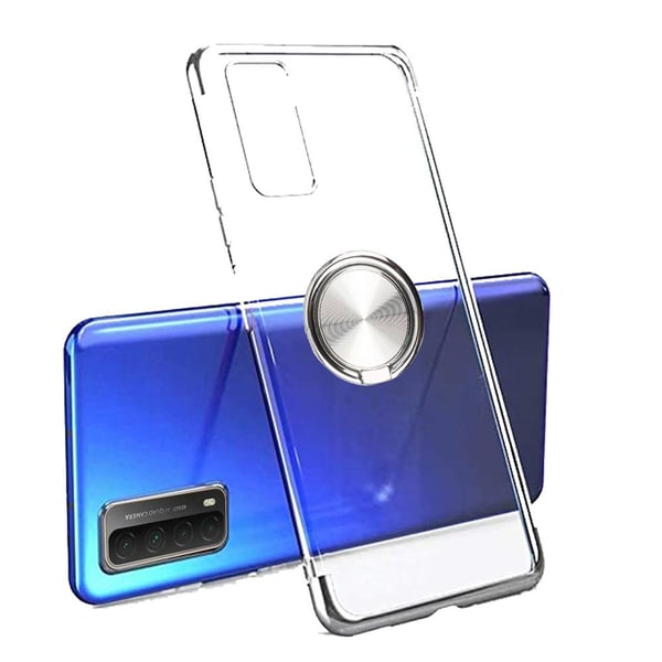 Huawei P Smart 2021 - Stilsäkert Praktiskt Skal med Ringhållare