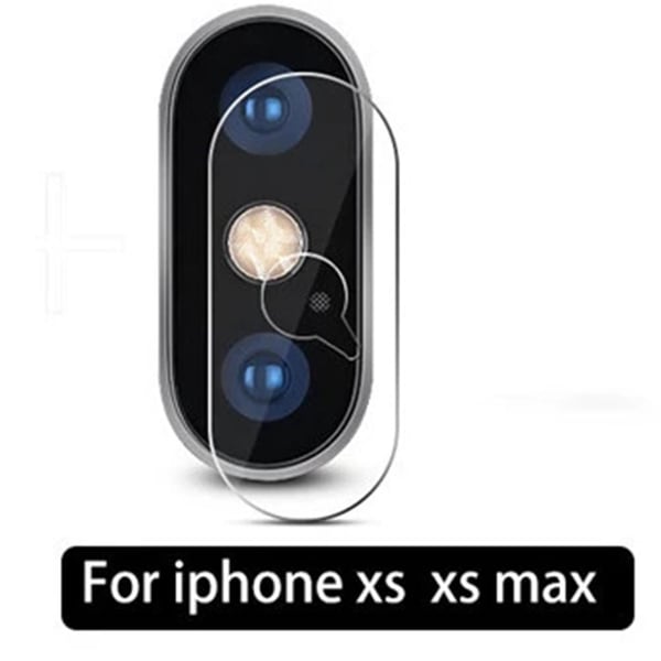 2-PACK iPhone X/XS Skärmskydd + Kameralinsskydd HD 0,3mm