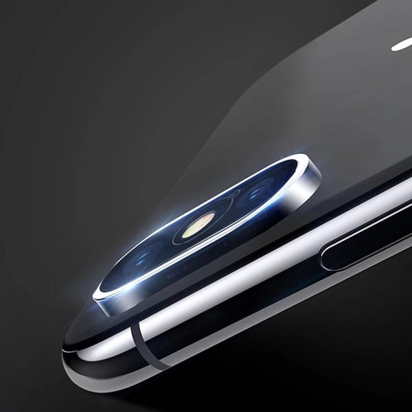 2-PACK iPhone X/XS Skärmskydd + Kameralinsskydd HD 0,3mm