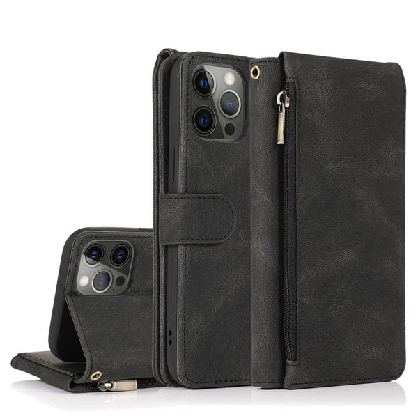 iPhone 12 Pro - Stilsäkert Plånboksfodral (FLOVEME)