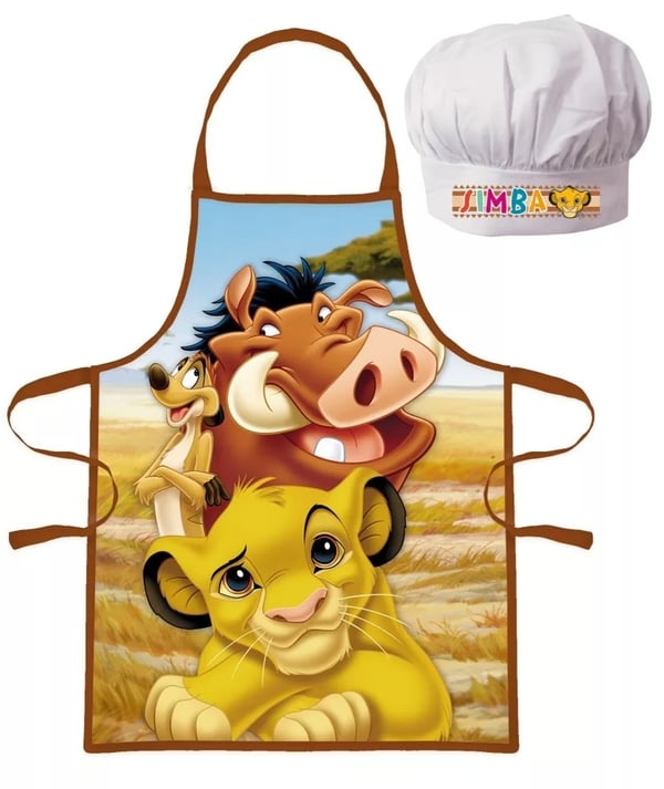 Barnens Kockkläder Förkläde och Kockhatt Disney Lejonkungen