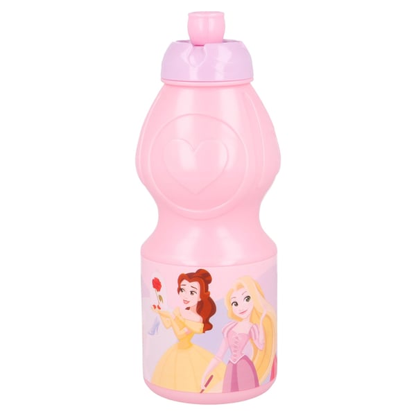 Disney Princess Water Bottle/Sports Bottle 400ml Pink
