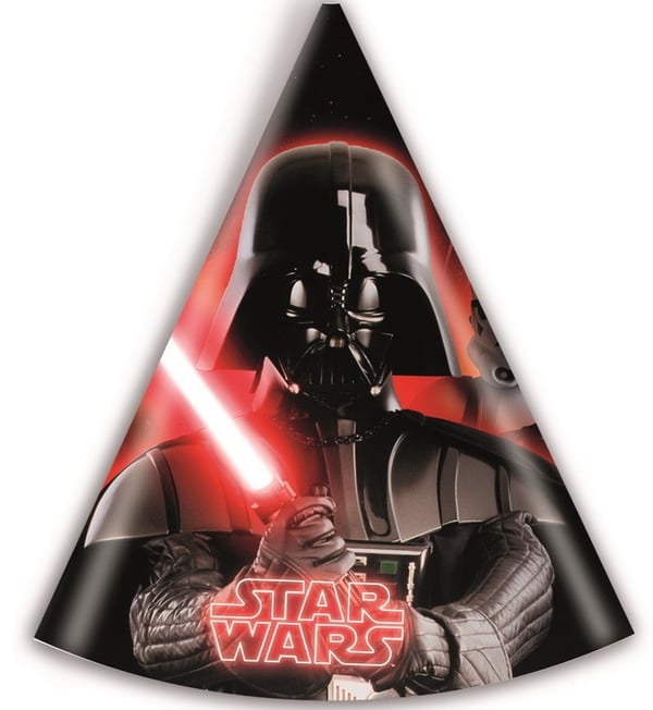 Darty Vader Partyhatt 6-pack