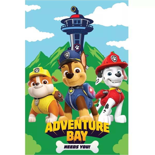 Fleecefilt Paw Patrol Adventure Bay 100x150cm