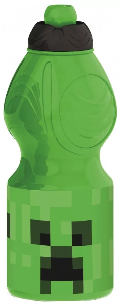 Minecraft Vattenflaska/Sportflaska för Barn 400ml Grön