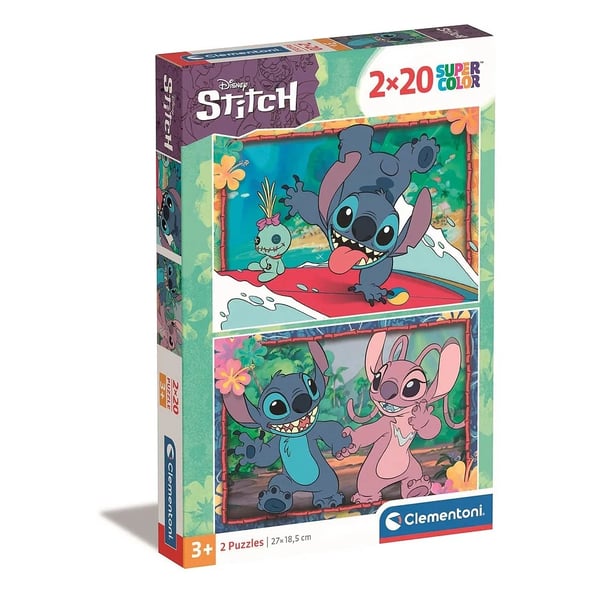 Lilo och Stitch Pussel 2x20 bitar Clementoni