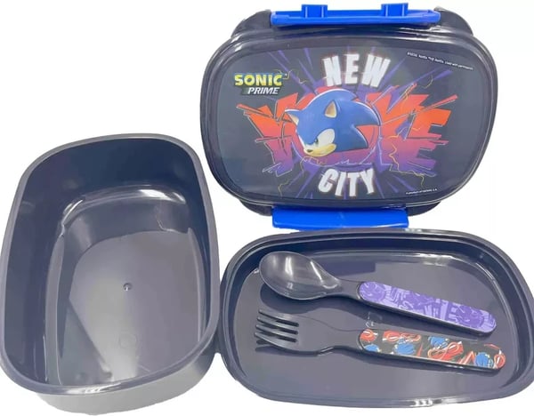 Sonic Lunchbox Matlåda med Bestick
