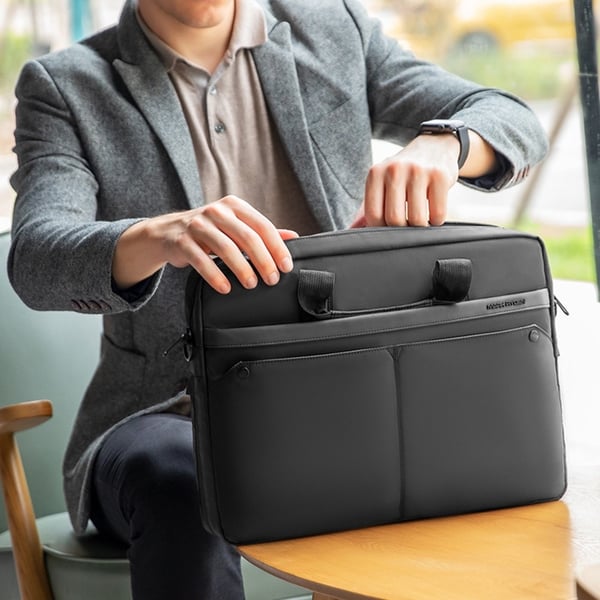 MARK RYDEN 14" Business Laptop Sleeve Med Axelband Svart
