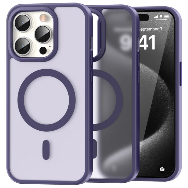 ColorPop iPhone 15 Pro Skal CH MagSafe Matt Lila ColorPop iPhone 15 Pro Skal CH MagSafe Matt Lila