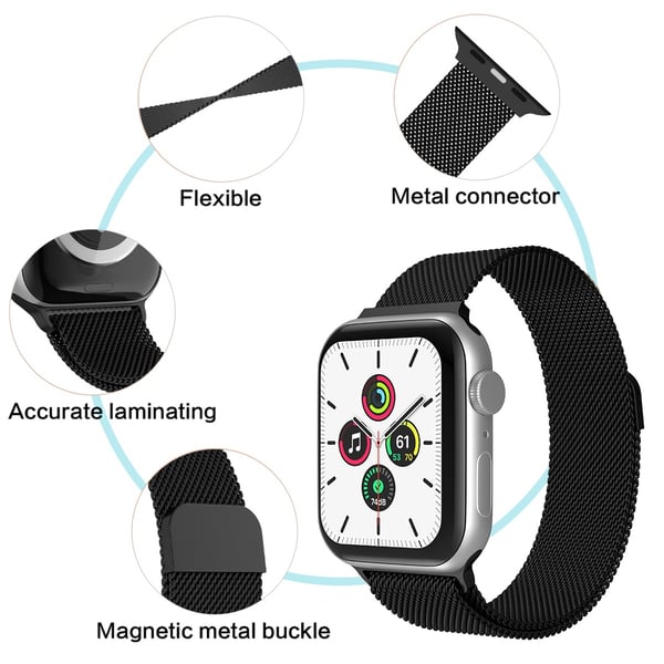 ColorPop Milanese Loop Metall Armband Apple Watch 42/44/45/46/49 mm