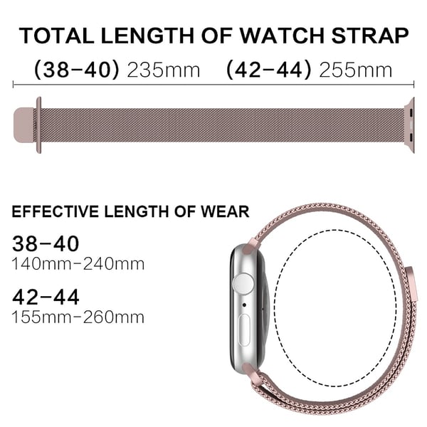 ColorPop Milanese Loop Metall Armband Apple Watch 38/40/41/42 mm