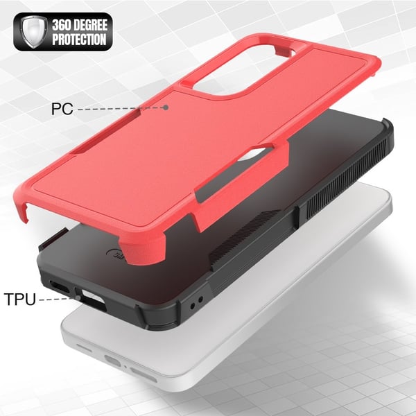 Galaxy S24 Plus Skal Xtreme Shockproof Hybrid Röd
