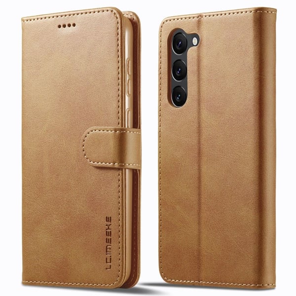 LC.IMEEKE Samsung Galaxy S24 Plus Fodral Läder Brun
