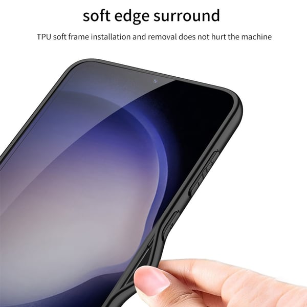 GKK Galaxy S24 Plus Skal Hybrid Läder Litchi