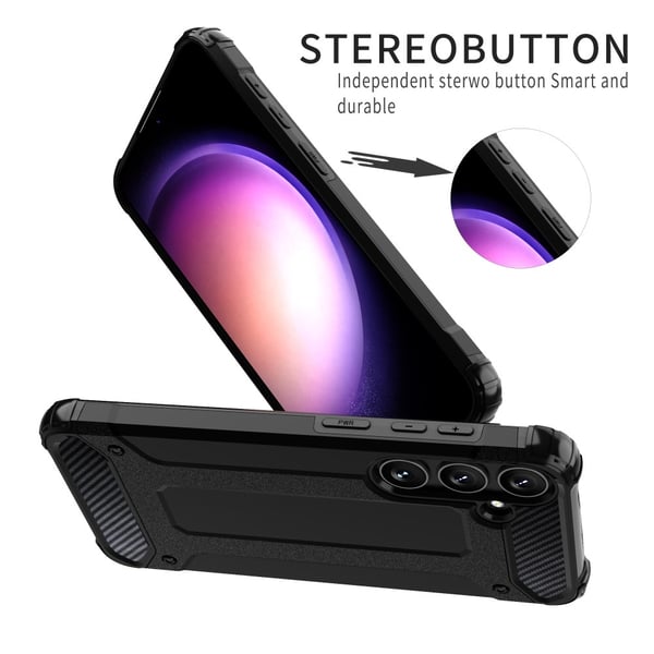 Galaxy S24 Plus Skal Shockproof Armor Hybrid Roséguld