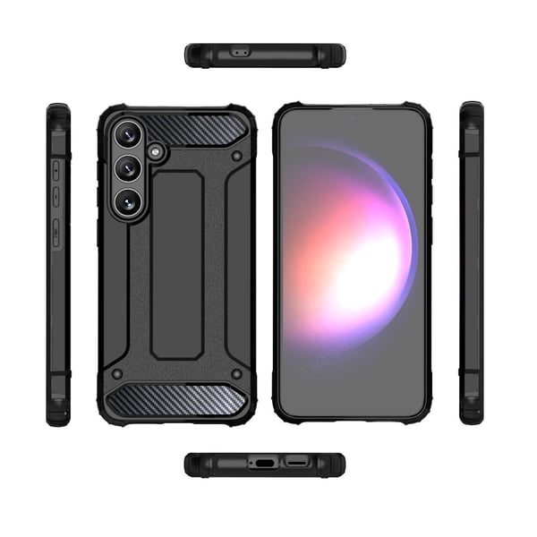 Galaxy S24 Plus Skal Shockproof Armor Hybrid Röd