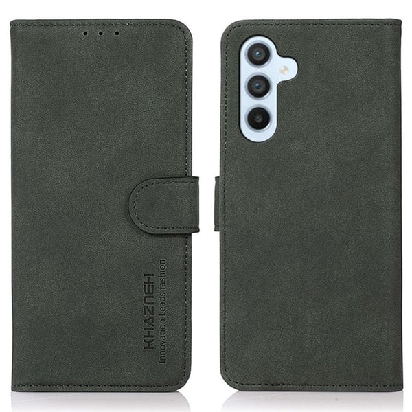 KHAZNEH Galaxy A35 5G Fodral Matt Läder Grön KHAZNEH Galaxy A35 5G Fodral Matt Läder Grön