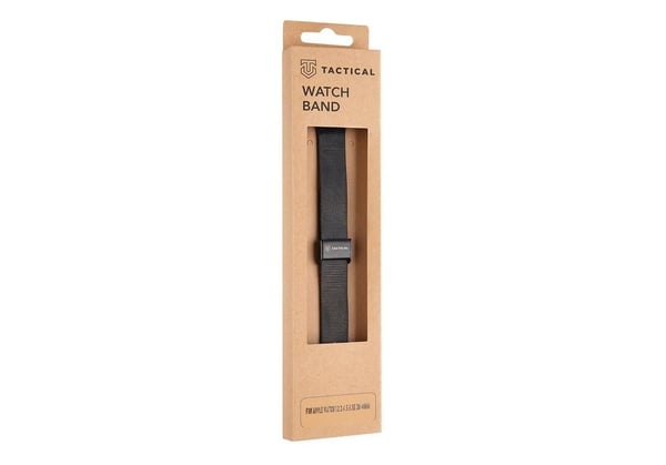 Tactical Apple Watch 38/40/41/42 mm Milanese Armband - Svart