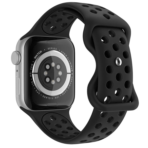 Sportarmband Dual-Color Apple Watch 42/44/45/46/49 mm (M/L) Svart