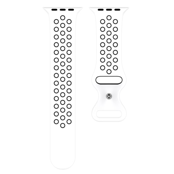 Sportarmband Dual-Color Apple Watch 42/44/45/46/49 mm (S/M) Vit/Svart