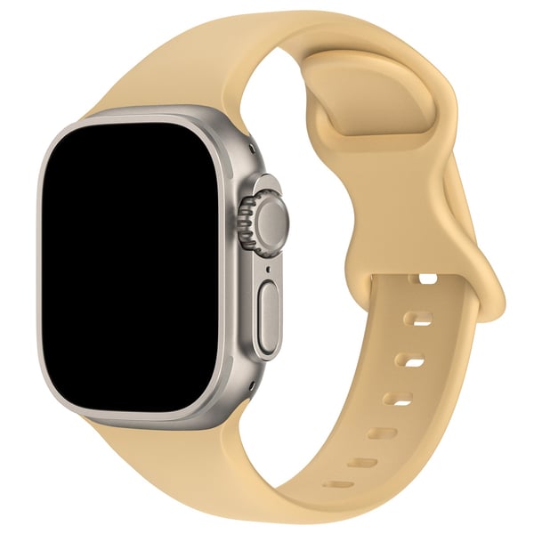 Silikon Armband Butterfly Apple Watch 42/41/40/38 mm (M/L) Valnöt