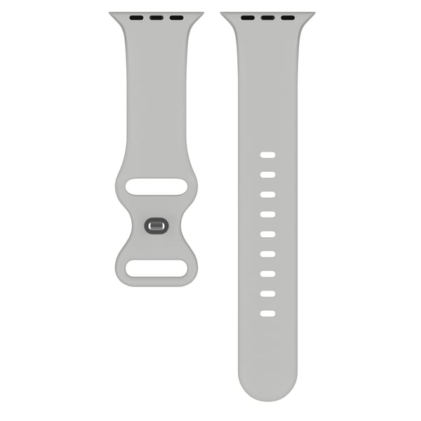 Silikon Armband Butterfly Apple Watch 42/41/40/38 mm (M/L) Grå