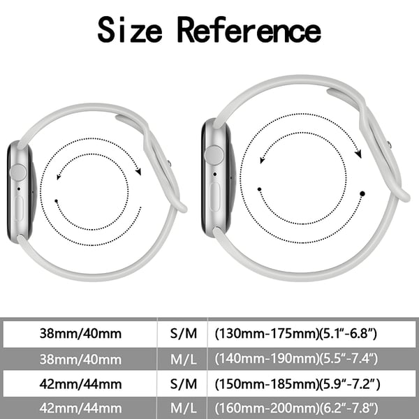 Silikon Armband Butterfly Apple Watch 42/41/40/38 mm (M/L) Grå