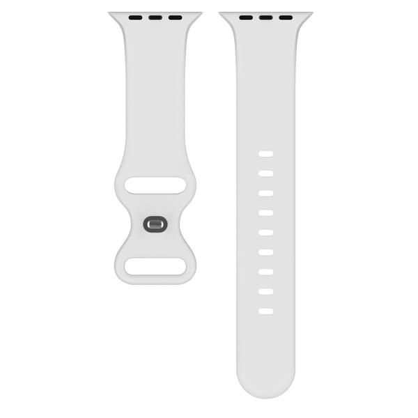Silikon Armband Butterfly Apple Watch 42/41/40/38 mm (S/M) Vit