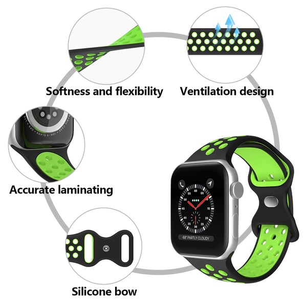 Sportarmband Dual-Color Apple Watch 42/44/45/46/49 mm (S/M)