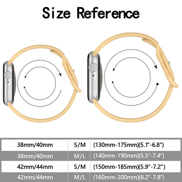 Silikon Armband Butterfly Apple Watch 42/44/45/46/49 mm (M/L) Valnöt