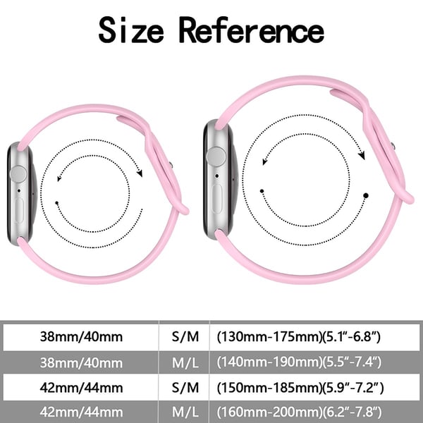 Silikon Armband Butterfly Apple Watch 42/44/45/46/49 mm (M/L) Lavender