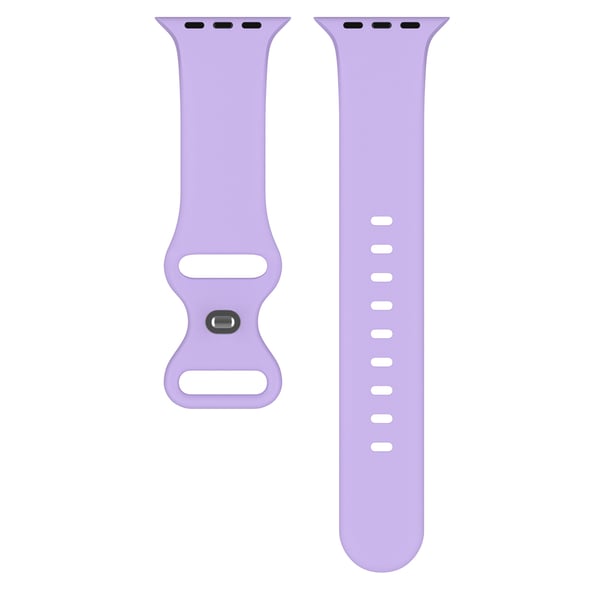 Silikon Armband Butterfly Apple Watch 42/44/45/46/49 mm (S/M) Lila