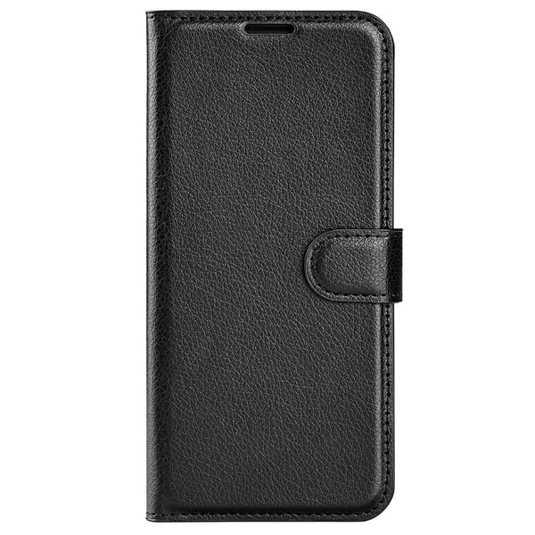 Xiaomi 14 Fodral Litchi Läder Svart