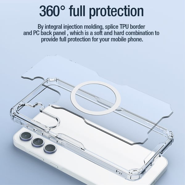 NILLKIN Galaxy A55 5G Skal MagSafe Hybrid Clear