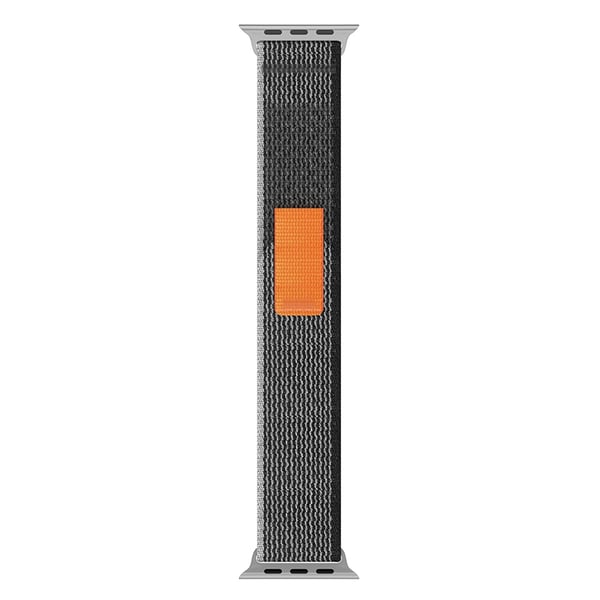 Apple Watch 42/44/45/46/49 mm Armband Nylon Trail Loop Svart/Grå