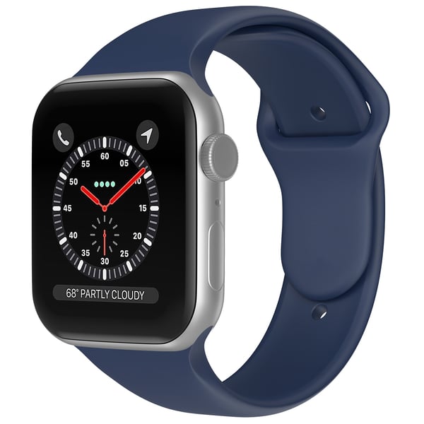 Apple Watch 38/40/41/42 mm Silikon Armband (M/L) Midnight Blue