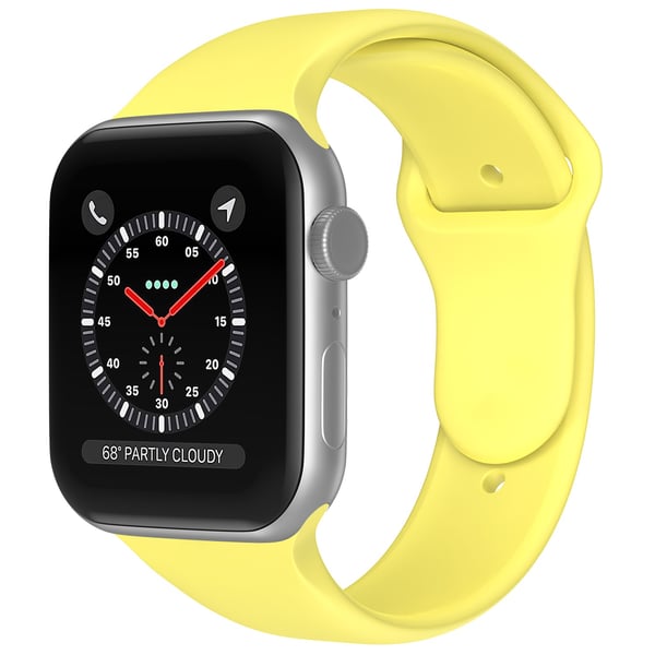 Apple Watch 38/40/41/42 mm Silikon Armband (M/L) Gul