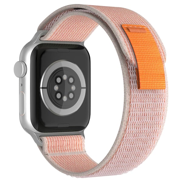 Apple Watch 42/44/45/46/49 mm Armband Nylon Trail Loop Rosa