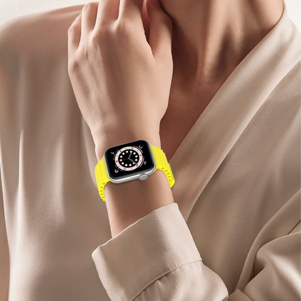 Apple Watch 42/41/40/38 mm Armband Ocean Wave Gul